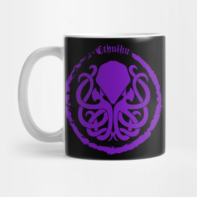 Cthulhu Logo Purple by Milena93